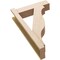 Ekena Millwork 6-in W x 20-in D x 32-in H Funston Block Rough Cedar Woodgrain TimberThane Outlooker, Primed Tan OUTUR060X20X32FST44RCPR - alternate 2